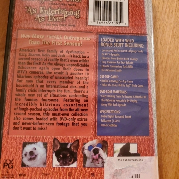 The Osbournes - The Second Season (DVD, 2003) OZZY OSBOURNE RARE OOP - Picture 2 of 4